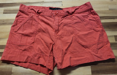Calvin Klein Shorts Womens 6 Orange Chino Mid-Rise 4