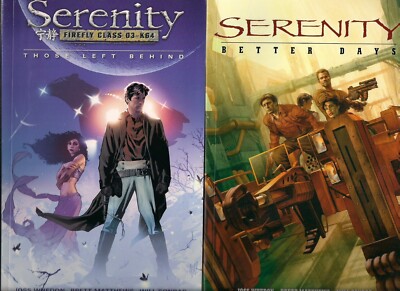 SERENITY VOL 1 & 2  SOFTCVR GN TPB SET THOSE LEFT & BETTER DAYS JOSS WHEDON NEW-image