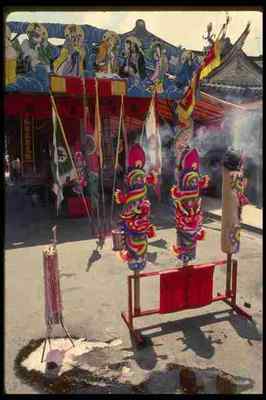 057039 Giant Joss Sticks At Thian Hock Keng Temple A4 Photo Print-image