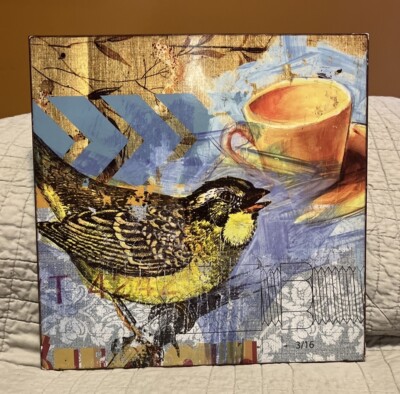 Phoenix Creative Co Garden Bird Plaque with Stand or Hanging 9.75”x9.75”-image