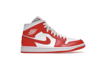 Nike Air Jordan 1 Mid Syracuse Orange Size 9.5 Womens with Receipt BQ6472-116-image
