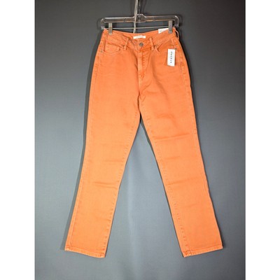 NWT Pacsun Mom Jean Orange Mid rise Sz 24 Vibrant Causal Staple -image