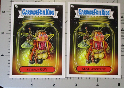 GARBAGE PAIL KIDS spoof Firefly joss whedon 2 STICKER CARD SET 10a 10b M-image