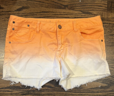 American Rag Orange White Ombré Back Zip Pockets. Juniors Size 11-image