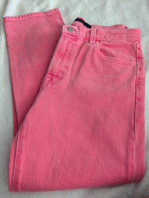 J BRAND Jeans Ruby Mid Rise In Coral Stretch SIZE 27 -image