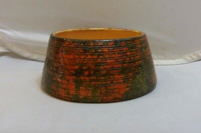 Orange-Yellow Retro/Vintage/Mid-Century Modern Hungarian ceramic pot/Tofej-image