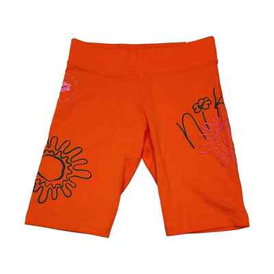 Nike Women’s Orange Mid Rise Project “Euphoria” Bike Shorts Size Small-image