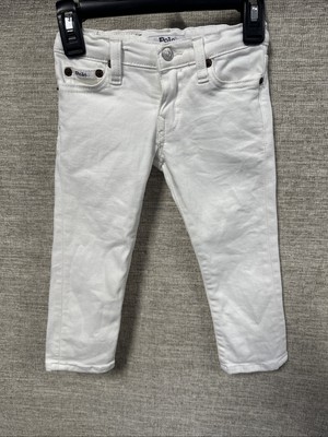 Boy’s Ralph Lauren Polo White Sullivan Slim Denim Jeans Size 2T-image