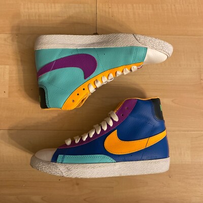 Nike Blazer Mid GS 'Aurora Purple Orange' Sneaker - Size 4Y-image