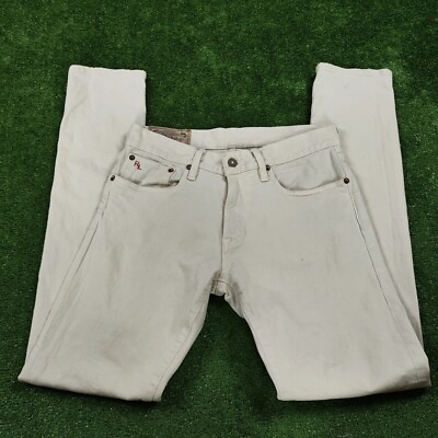 Ralph Lauren Jeans Sullivan Slim Mens 29x32 White Skinny Fit Casual Denim-image
