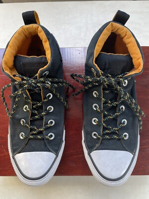 Converse Street Mid Top Black/Orange, SZ: Women 10.5, Men 8.5, 162381F-image