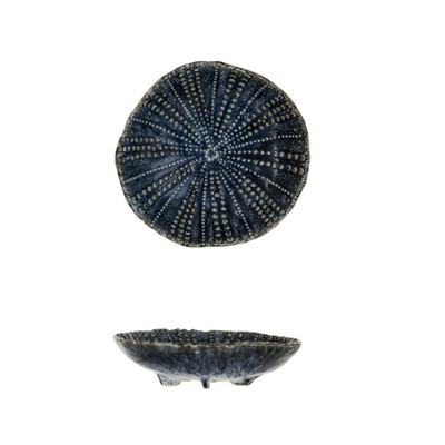 Creative Co-op Blue Sea Urchin Plate-image