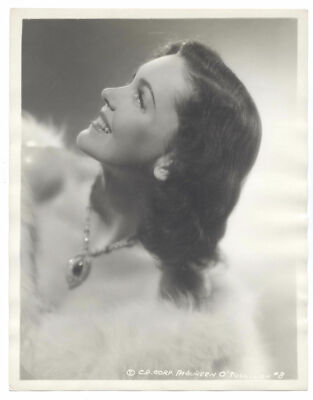 Maureen O'Sullivan 1940s Columbia Pictures Portrait Original 8x10 Closeup-image