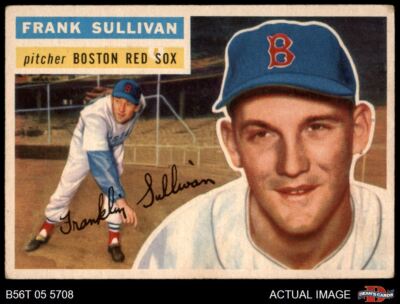 1956 Topps #71 Frank Sullivan Red Sox 2.5 - GD+-image