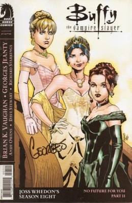 signed JEANTY 1:4 variant BUFFY the VAMPIRE SLAYER #7 season 8 joss whedon COMIC-image