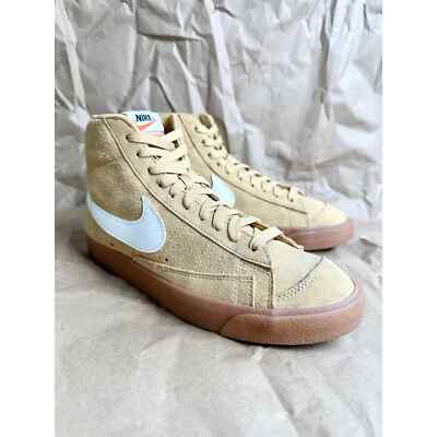 Nike Blazer Mid 77 Vintage Twine Gum Mid Top Suede Tennis Shoe Sneaker Size 10-image