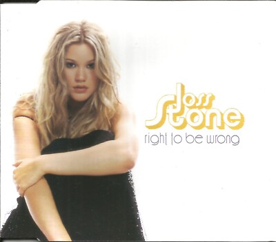 JOSS STONE Right to be wrong w/ JET LAG RARE ACOUSTIC CD Single SEALED USA Seler-image