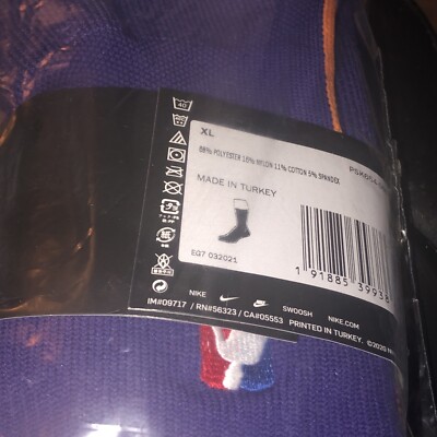 Nike NBA Authentics Mid Calf Size XLarge PSK654-566 Purple/Orange (4)-image