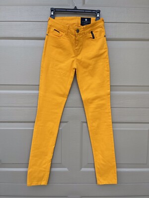 ELLUS SECOND FLOOR SKINNY JEANS SIZE 26 womens ORANGE -image