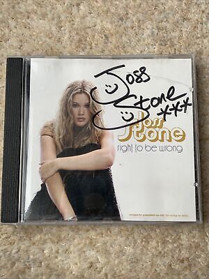Joss Stone - Right To Be Wrong - Single - Hand Signed CD!!! Ultra Rare Promo CD-image