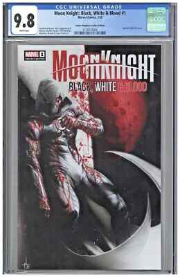Moon Knight Black White Blood 1 CGC 9.8 Comic Kingdom Creative Dell'Otto Variant-image