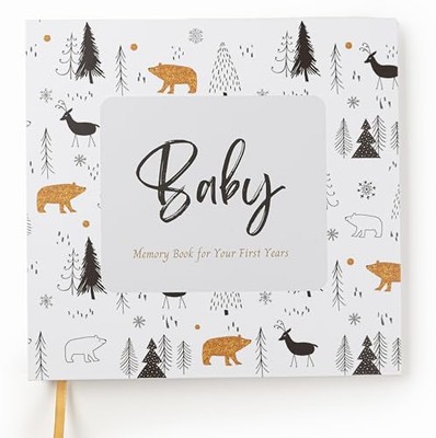 Joss & Lac Gender Neutral | Minimalist Keepsake Memory Book Photo Black Forest-image