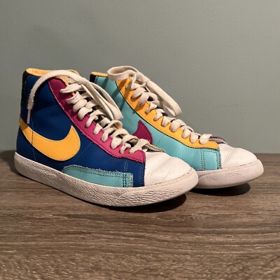 Nike Blazer Mid GS Multicolor Battle Blue/ Laser Orange /Aurora Green 5Y-image