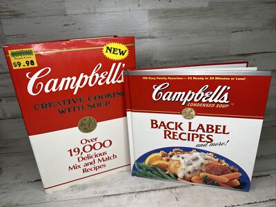 Campbell's Creative Cooking Soup Vintage Cookbook & Back Label Recipes And More-image