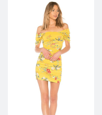 NWOT Lovers And Friends Joss Dress in Yellow Size S-image