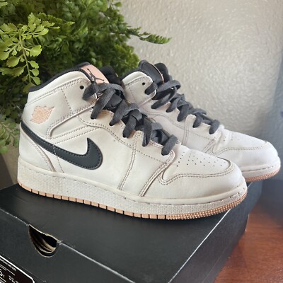 Nike Air Jordan 1 Mid TD Arctic Orange 554725-180 Size 5Y-image