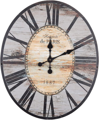 Creative Co-Op Distressed Wood Wall Clock-29