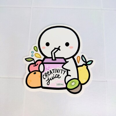 NEW Creativity Juice Vinyl Sticker The Coffee Monsterz Co TCMC cute sold out-image
