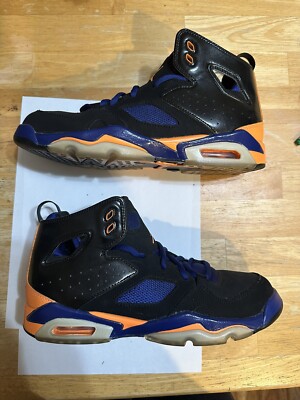 CLEAN 6.5y Jordan Flight Club 91 Mid Black - Bright Citrus/ Deep Royal555472-046-image