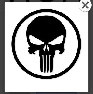 The Punisher Skull Vinyl Decal / Sticker ** 5 Sizes **  -image