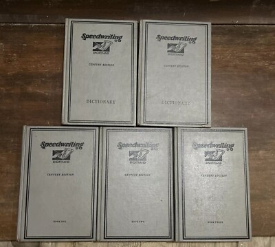 Speedwriting Shorthand 5 Book Set - Century Edition, Hardcover, 1951-image