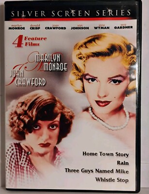 SILVER SCREEN SERIES 4 Films (DVD) Marilyn Monroe, Joan Crawford, Wyman, Gardner-image