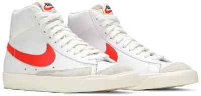 Nike Blazer Mid 77 White Habanero Red Sail CZ1055-101 Women’s Size 10.5-image