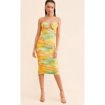 Audette Studios Joss Mesh Midi Dress $268 Size XS-image
