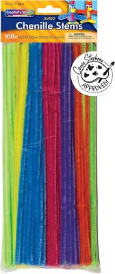 Creativity Street Jumbo Chenille Neon Pipe Cleaners 12-in. x 6-mm -image