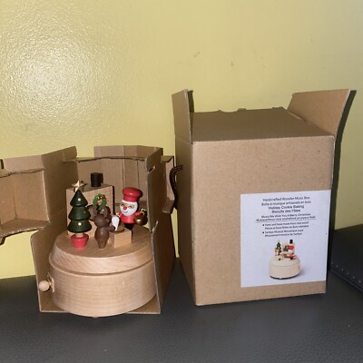 Jean Cultural & Creative Co handcrafted Wooden music bix Holiday Cookie Baking-image