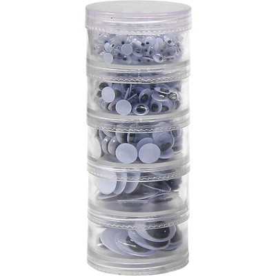 Creativity Street Storage Stacker Wiggle Wiggly Eye, Assorted Size, 560 per Set-image
