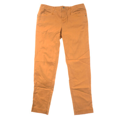 Orvis Skinny Jeans Womens 8 Mid Rise Orange-image