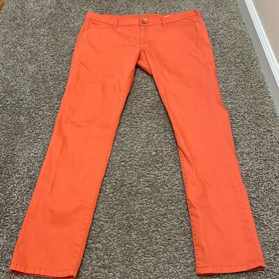 Arizona Jeans Co Womens Orange Mid Rise super skinny jeans size 19-image