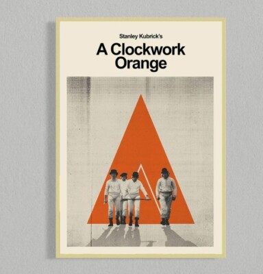 A Clockwork Orange Mid Century Movie Poster-image