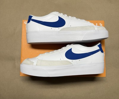Size 11.5 - Nike Blazer Platform Low White Game Royal W-image