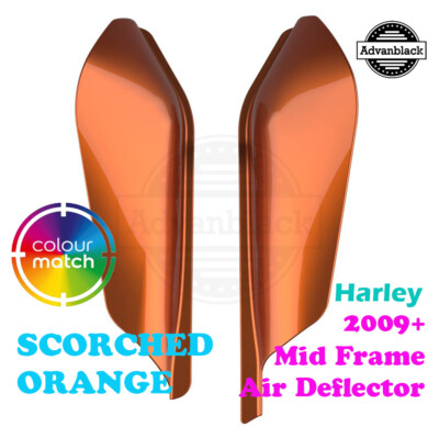 Scorched Orange Mid-Frame Air Deflector Fit 2009+ Harley Street Road Electra-image