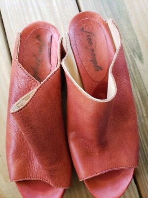 Free People Orange Moon Clog 37 (X1)-image