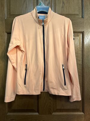 Women’s Bolle  Zippered Jacket, Sz m, Orange , EUC-image