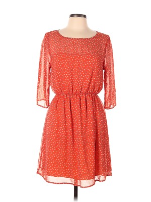 Everly orange polyester boutique Dress sz Small-image