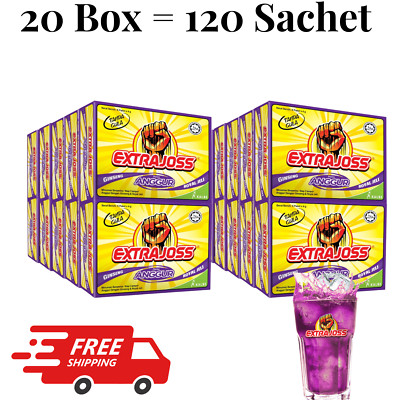 120 Sachet 20  Box EXTRA JOSS Grape Flavoured Sugar Free Fast Energy Drink-image